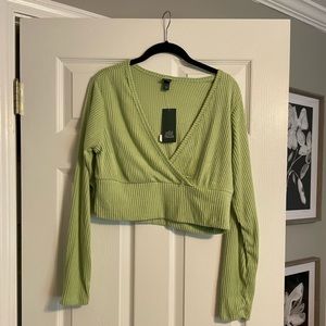 Wild Fable cropped corduroy sweater